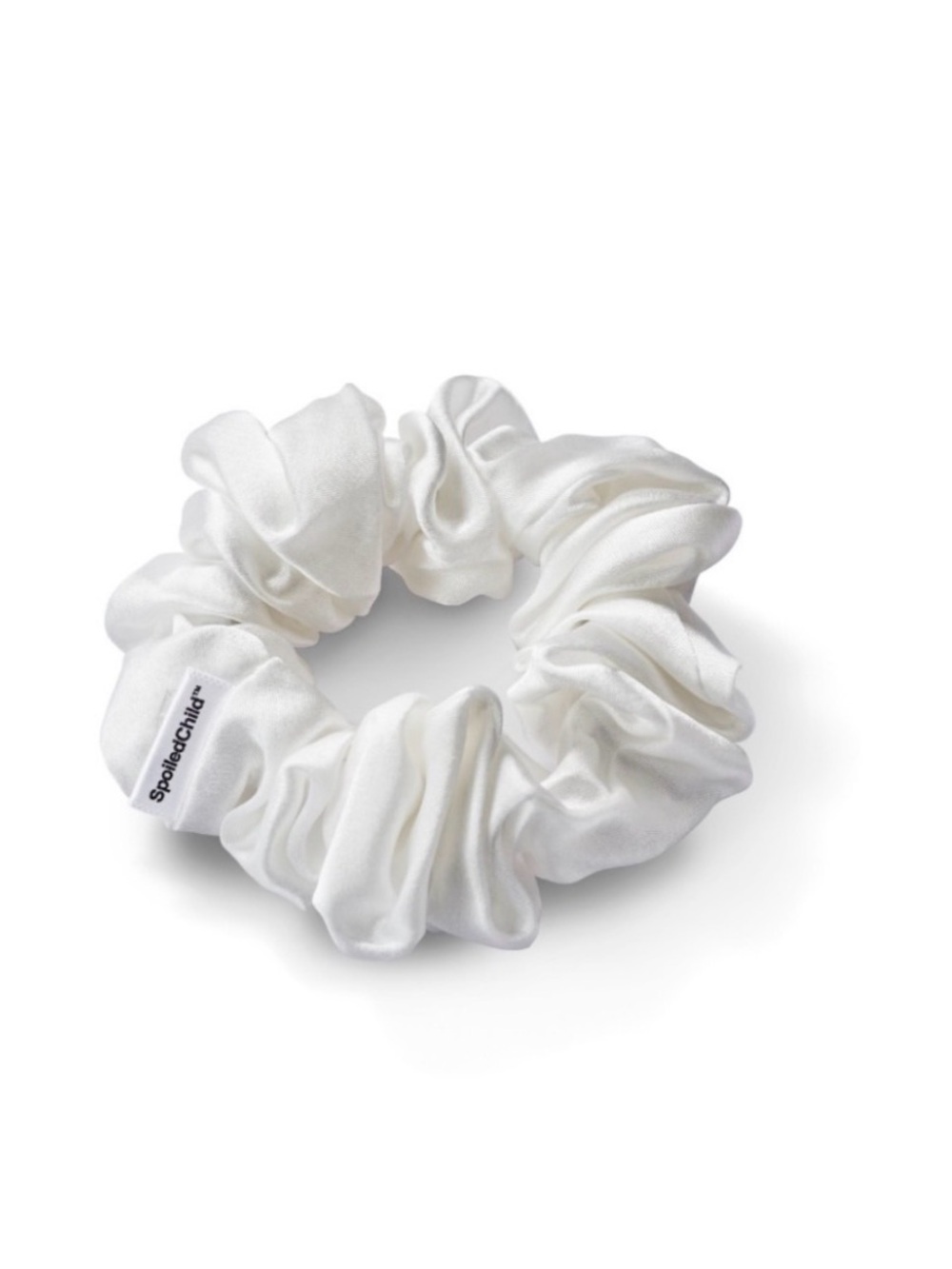 SpoiledChild White Scrunchie